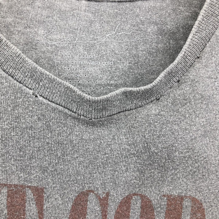 KURT COBAIN band T-shirt, men's size L cotton gray type Vintage Second Hand