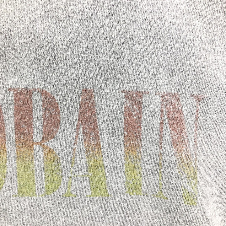 KURT COBAIN band T-shirt, men's size L cotton gray type Vintage Second Hand