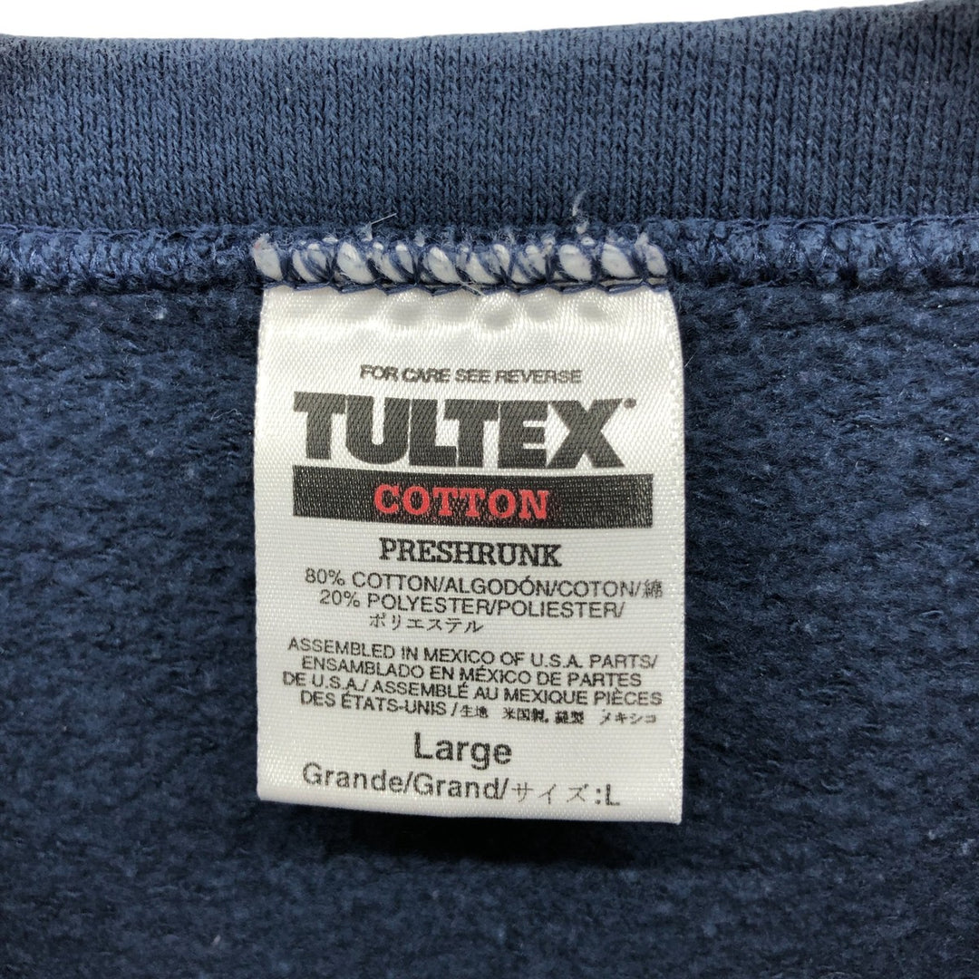 Vintage 90'S Tultex logo sweatshirt, size L, men's cotton navy blue type Vintage Second Hand