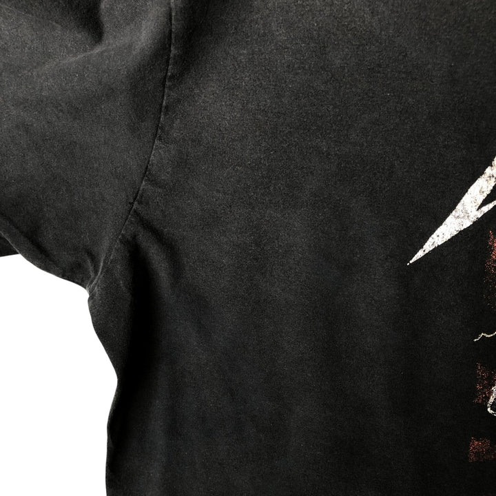 Metallica Skull Pattern Band T-shirt Band Tee Men's XL size unclear black type Vintage Second Hand