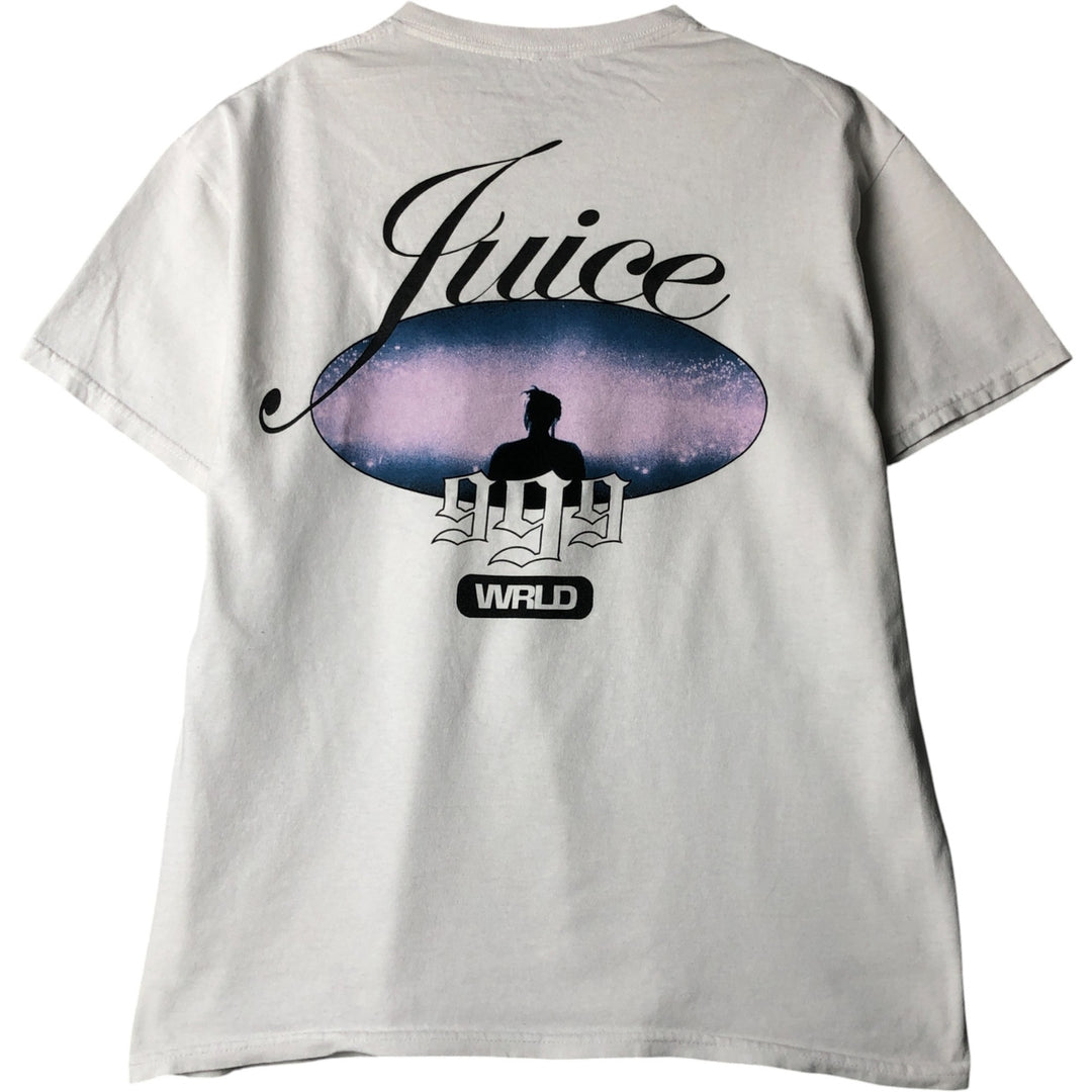 JUICE WRLD Juice World Rap T-shirt Rap T Men's L size cotton white type Vintage Second Hand