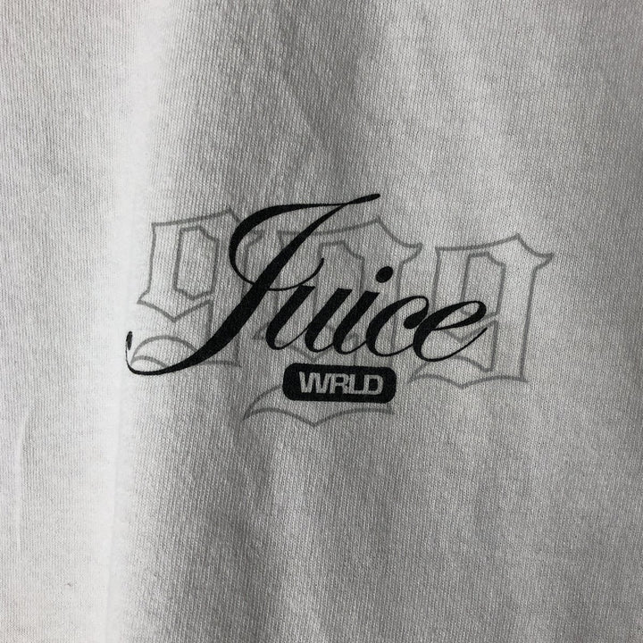 JUICE WRLD Juice World Rap T-shirt Rap T Men's L size cotton white type Vintage Second Hand