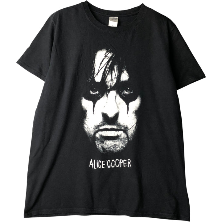 Gildan Alice Cooper Band T-Shirt, Men's Size L cotton black type Vintage Second Hand