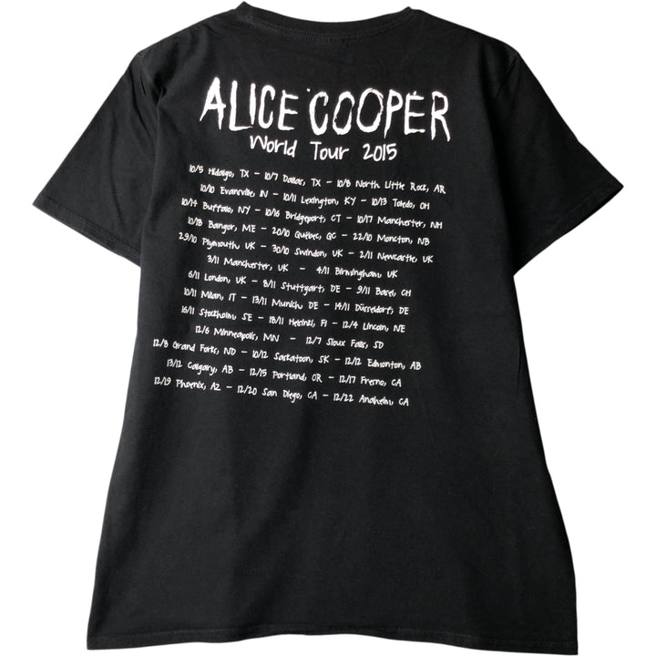 Gildan Alice Cooper Band T-Shirt, Men's Size L cotton black type Vintage Second Hand
