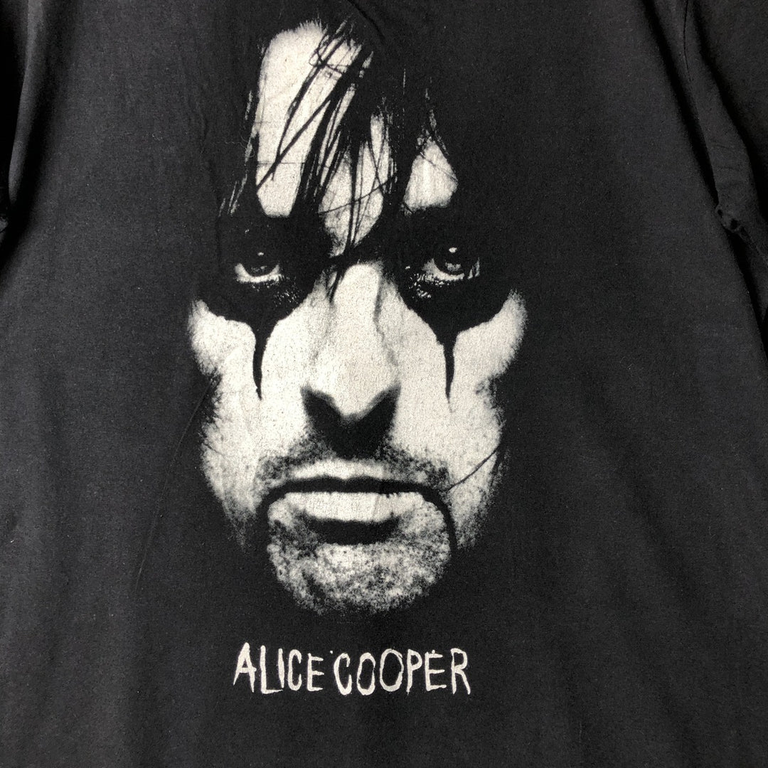 Gildan Alice Cooper Band T-Shirt, Men's Size L cotton black type Vintage Second Hand