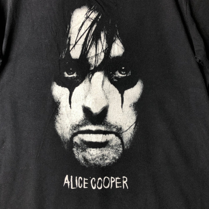 Gildan Alice Cooper Band T-Shirt, Men's Size L cotton black type Vintage Second Hand