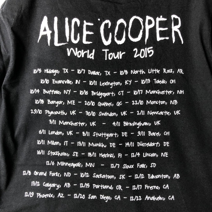 Gildan Alice Cooper Band T-Shirt, Men's Size L cotton black type Vintage Second Hand