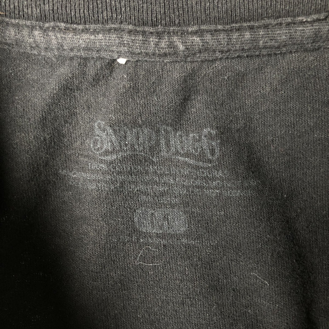 SNOOP DOGG Snoop Dogg Rap T-shirt Rap T Men's M size unclear black type Vintage Second Hand