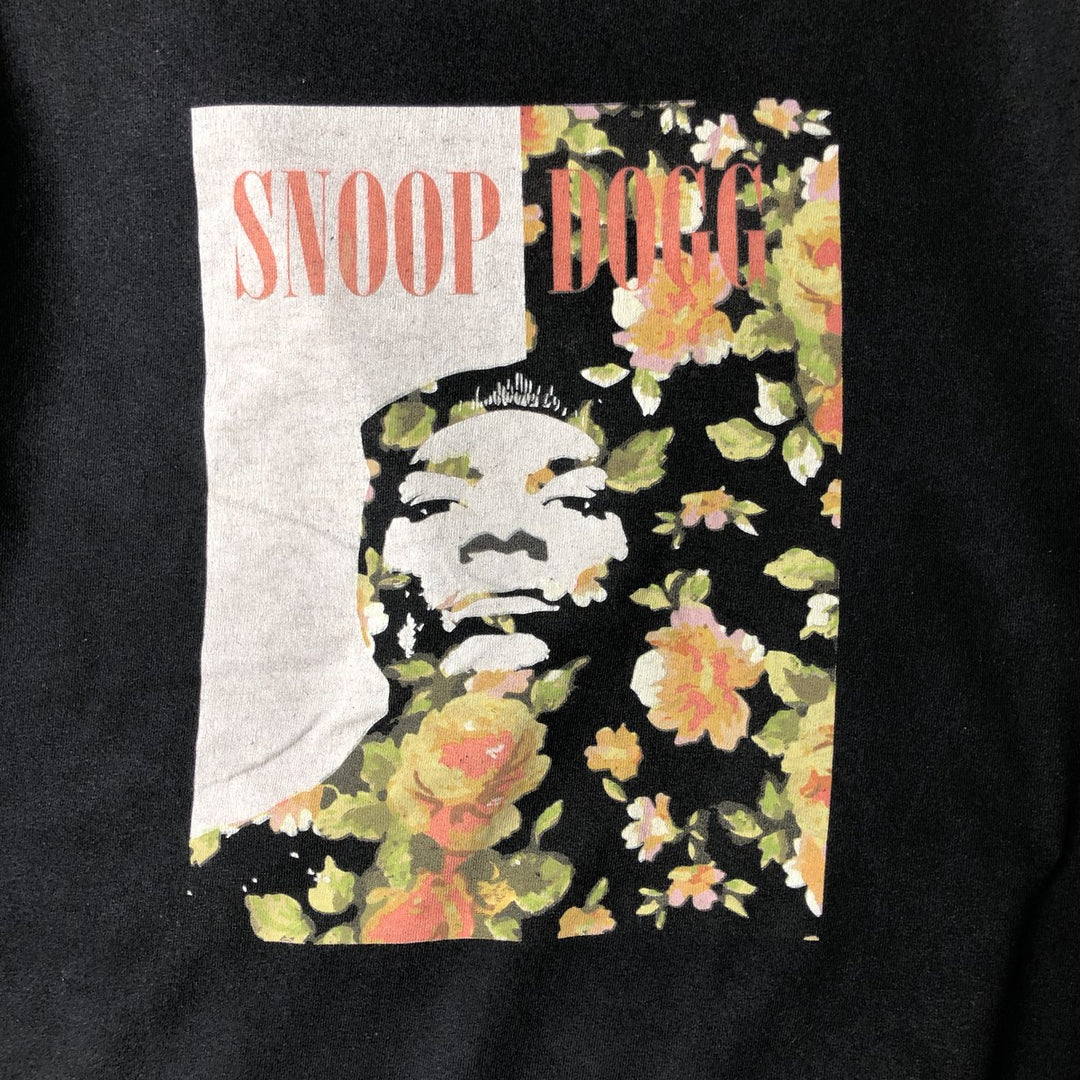 SNOOP DOGG Snoop Dogg Rap T-shirt Rap T Men's M size unclear black type Vintage Second Hand