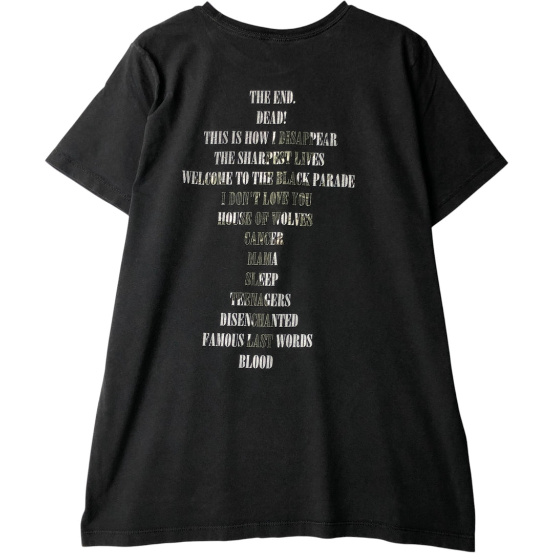 MY CHEMICAL ROMANCE Band T-Shirt, Made in USA, Men's Size L cotton black type Vintage Second Hand