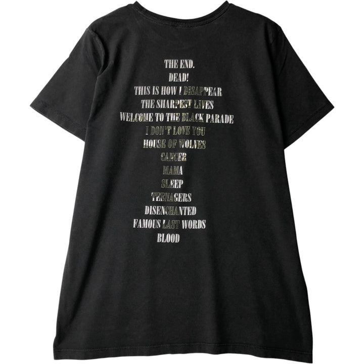 MY CHEMICAL ROMANCE Band T-Shirt, Made in USA, Men's Size L cotton black type Vintage Second Hand