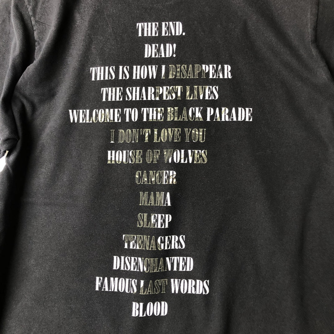 MY CHEMICAL ROMANCE Band T-Shirt, Made in USA, Men's Size L cotton black type Vintage Second Hand