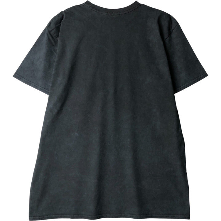 Metallica Skull Pattern Band T-Shirt, Men's Size L unclear black type Vintage Second Hand