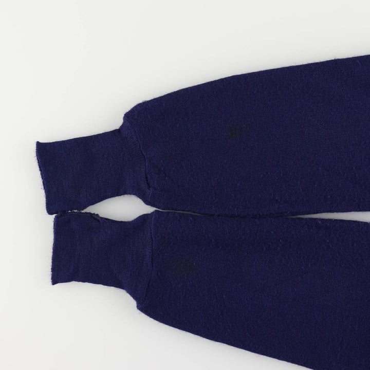 Vintage 1970'S Lacoste IZOD knit cardigan, men's size XL unclear navy blue type Vintage Second Hand