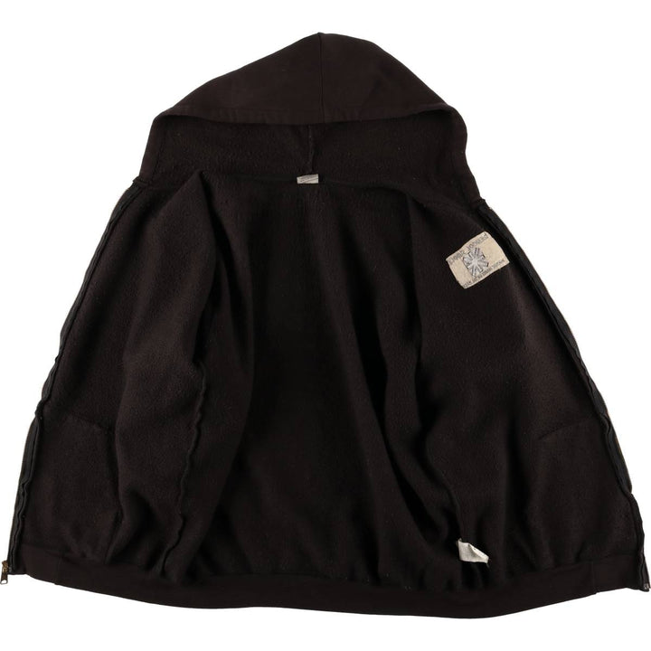 Carhartt Sweat Full Zip Hoodie Men's L size cotton brown type Vintage Second Hand