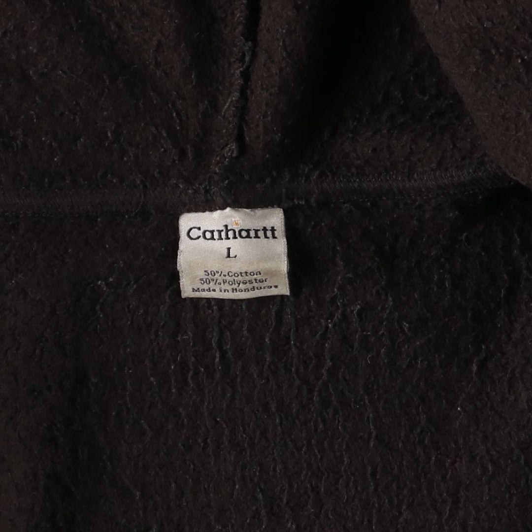 Carhartt Sweat Full Zip Hoodie Men's L size cotton brown type Vintage Second Hand