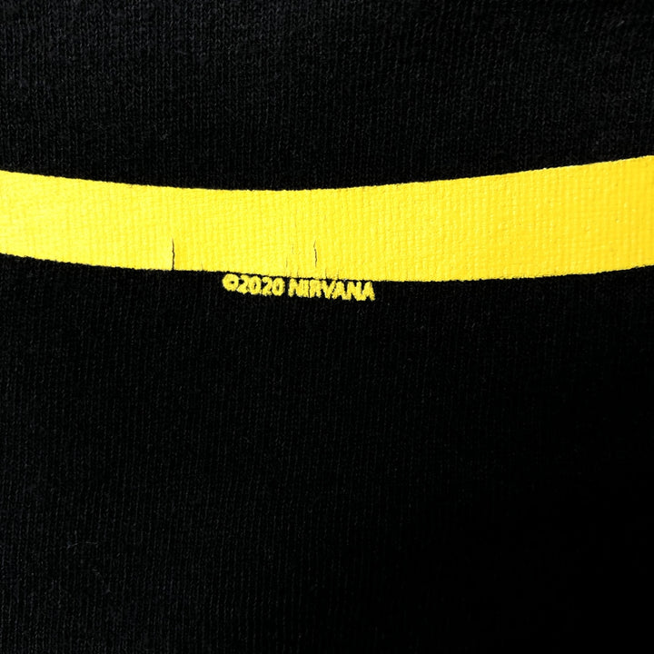 NIRVANA Nirvana Band T-shirt, Band T, Men's L size cotton black type Vintage Second Hand