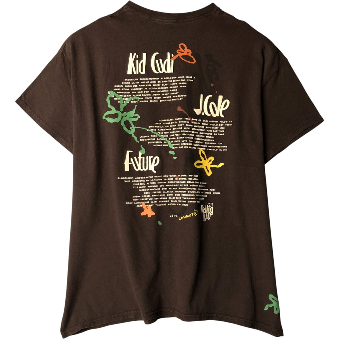 Rolling Loud Band T-Shirt, Men's XL cotton brown type Vintage Second Hand