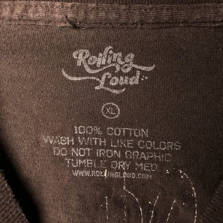 Rolling Loud Band T-Shirt, Men's XL cotton brown type Vintage Second Hand