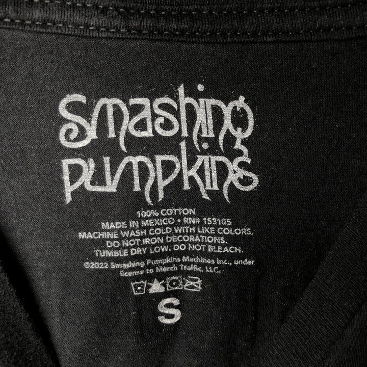 THE SMASHING PUMPKINS Smashing Pumpkins Band T-shirt Band T Men's S equivalent cotton black type Vintage Second Hand