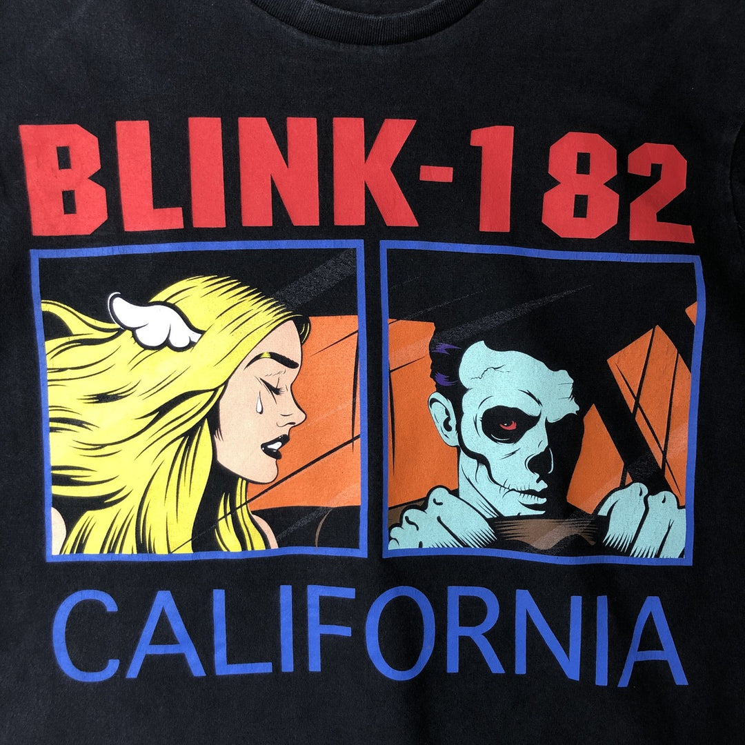 ROCK WEAR BLINK182 Blink 182 Band T-Shirt, Men's Medium cotton black type Vintage Second Hand