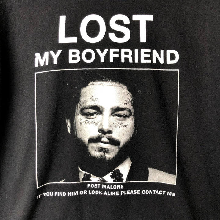 Gildan Post Malone Rap T-Shirt, Men's Size L cotton black type Vintage Second Hand