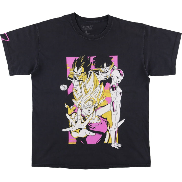 DRAGONBALL Z Dragon Ball Z Anime Character Print T-shirt Men's M size cotton black type Vintage Second Hand
