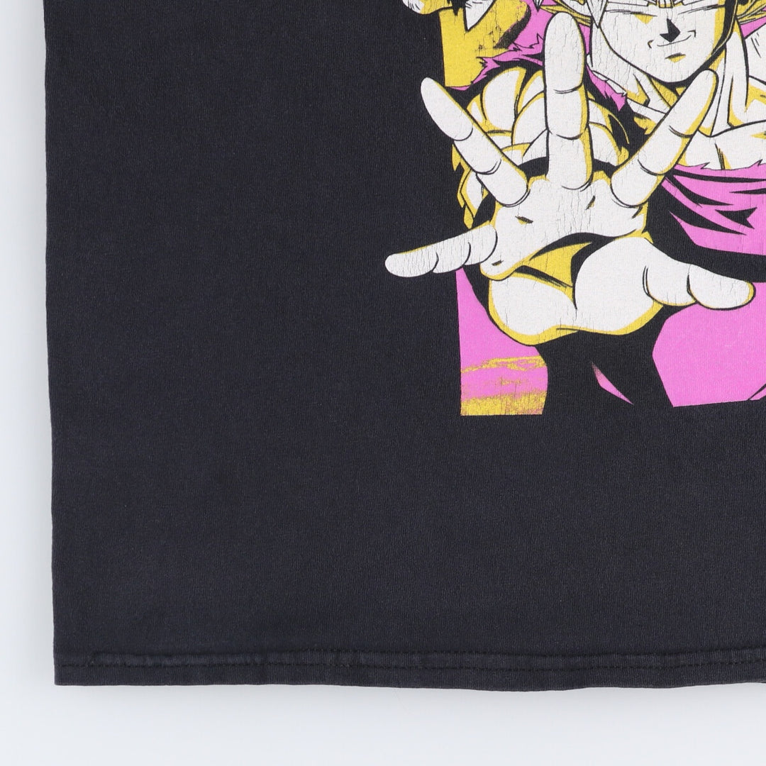 DRAGONBALL Z Dragon Ball Z Anime Character Print T-shirt Men's M size cotton black type Vintage Second Hand