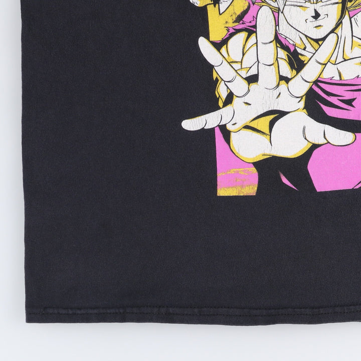 DRAGONBALL Z Dragon Ball Z Anime Character Print T-shirt Men's M size cotton black type Vintage Second Hand