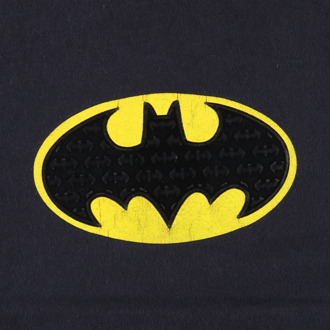 BATMAN Anime Character Print T-Shirt, Men's XL cotton black type Vintage Second Hand