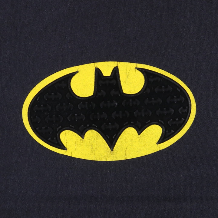 BATMAN Anime Character Print T-Shirt, Men's XL cotton black type Vintage Second Hand