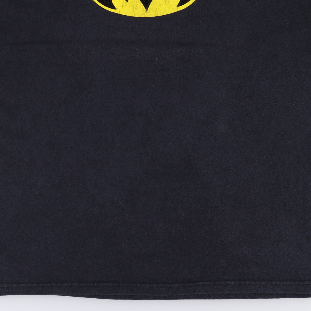 BATMAN Anime Character Print T-Shirt, Men's XL cotton black type Vintage Second Hand