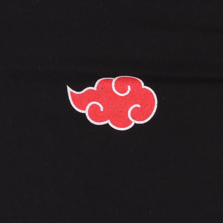 2000'S NARUTO SHIPPUDEN Naruto Shippuden Uchiha Itachi Anime Character Print T-Shirt Men's XL cotton black type Vintage Second Hand