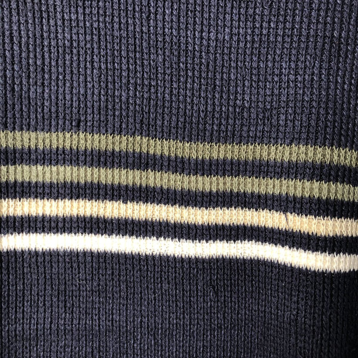 SUB CULTURE V-neck acrylic knit sweater, men's size XXL acrylic navy blue type Vintage Second Hand