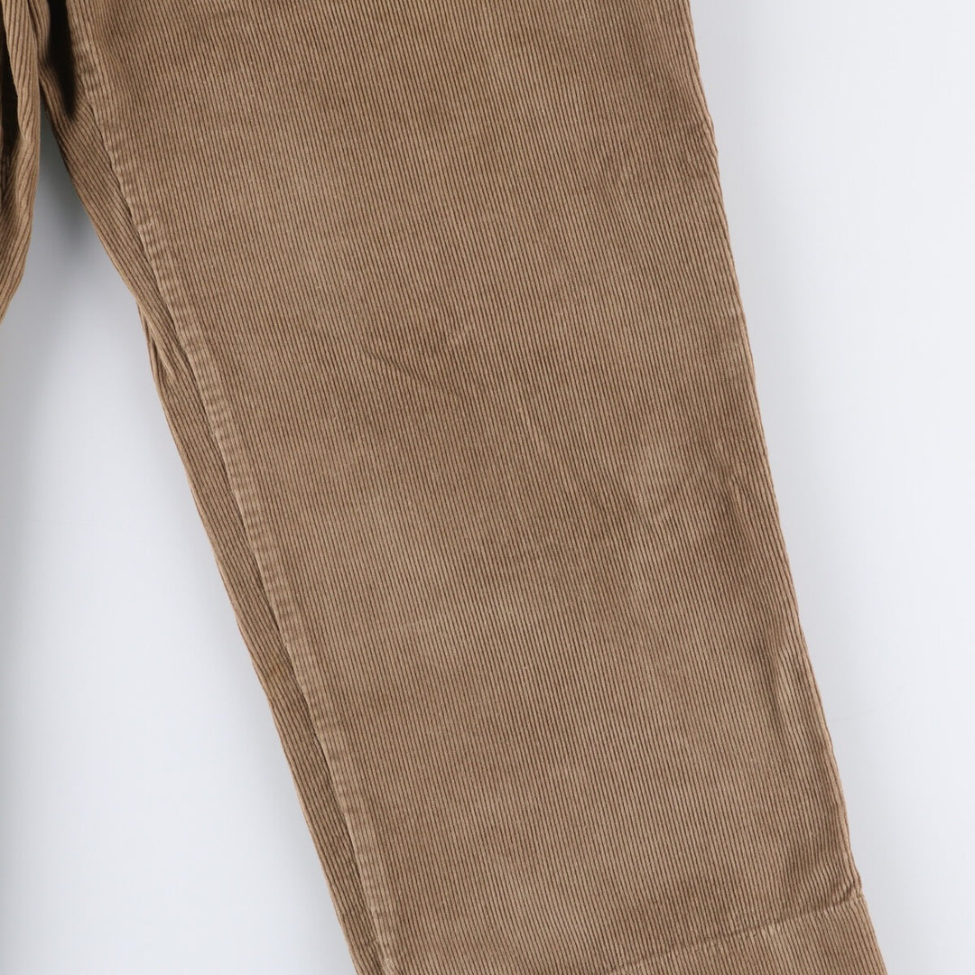 2000'S Dockers Preated Relaxed Fit Two-Pleated Corduroy Pants, Men's, Size 34 cotton brown type Vintage Second Hand