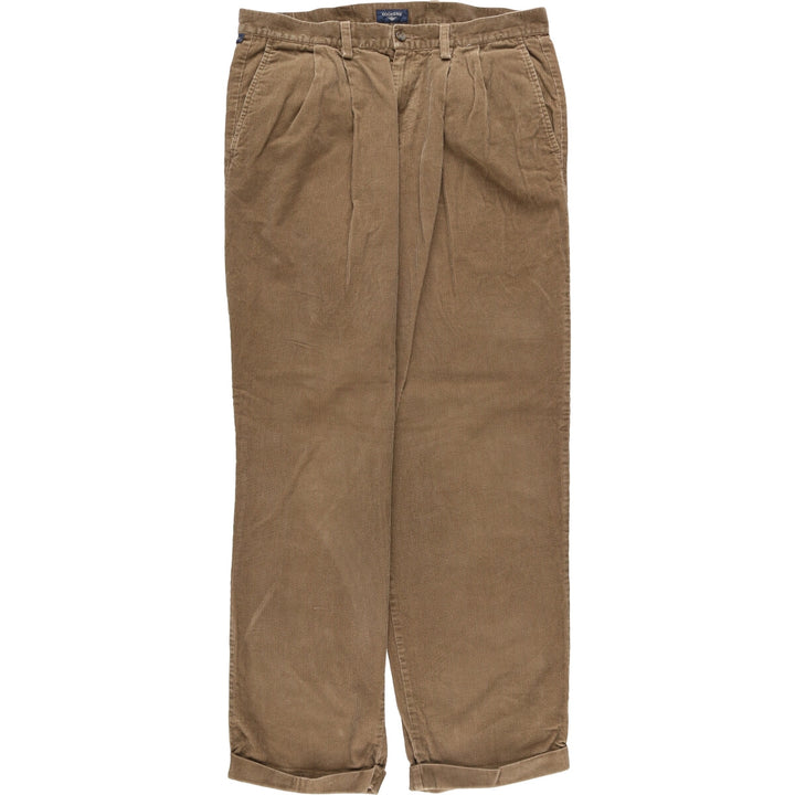 2000'S Dockers Two-pleat Corduroy Pants Men's Size W34 cotton brown type Vintage Second Hand