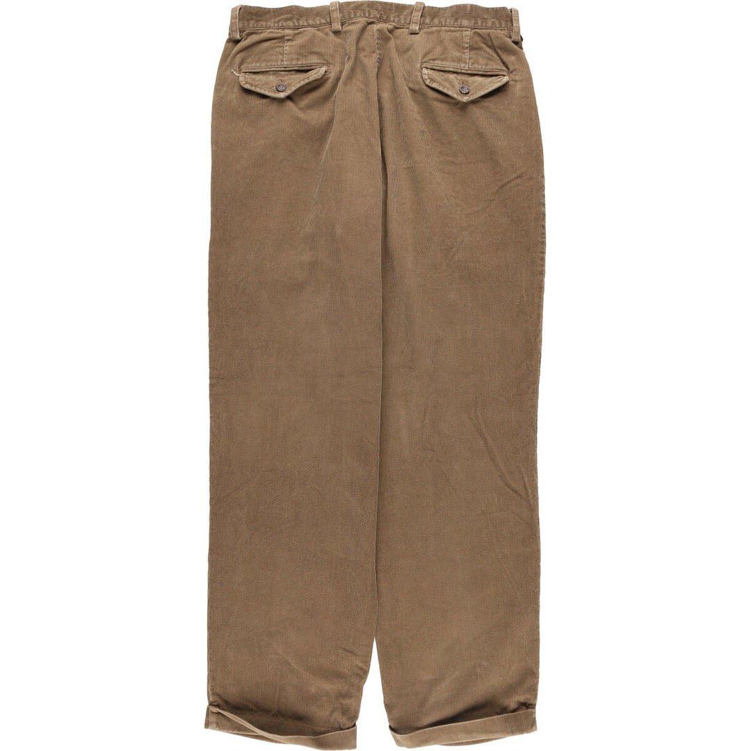 2000'S Dockers Two-pleat Corduroy Pants Men's Size W34 cotton brown type Vintage Second Hand