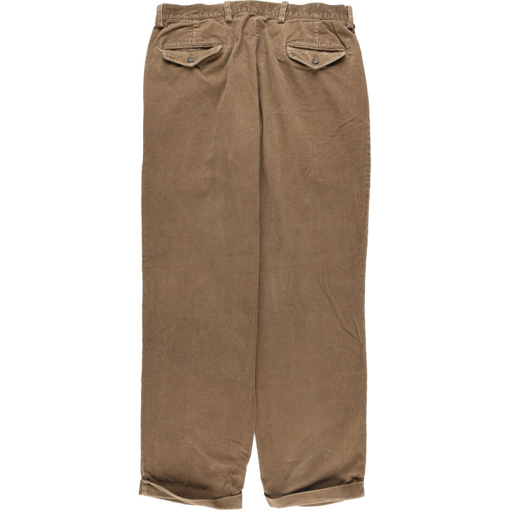 2000'S Dockers Two-pleat Corduroy Pants Men's Size W34 cotton brown type Vintage Second Hand