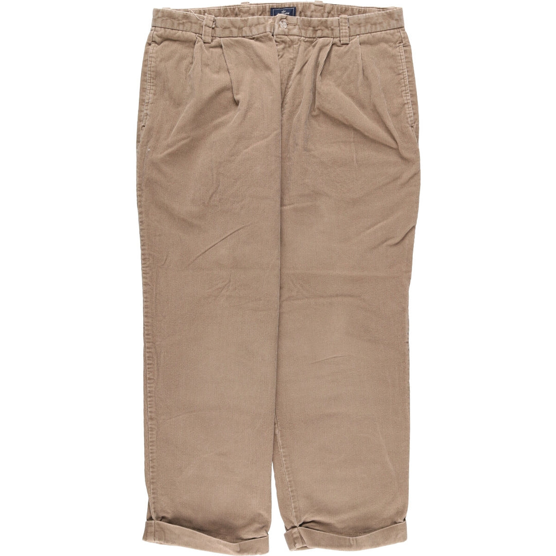 Dockers Preated Relaxed Fit Two-Pleated Corduroy Pants, Men's, Size 36 cotton Beige type Vintage Second Hand