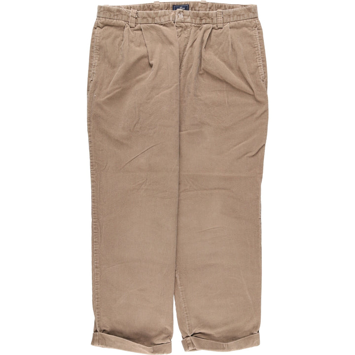 Dockers Preated Relaxed Fit Two-Pleated Corduroy Pants, Men's, Size 36 cotton Beige type Vintage Second Hand