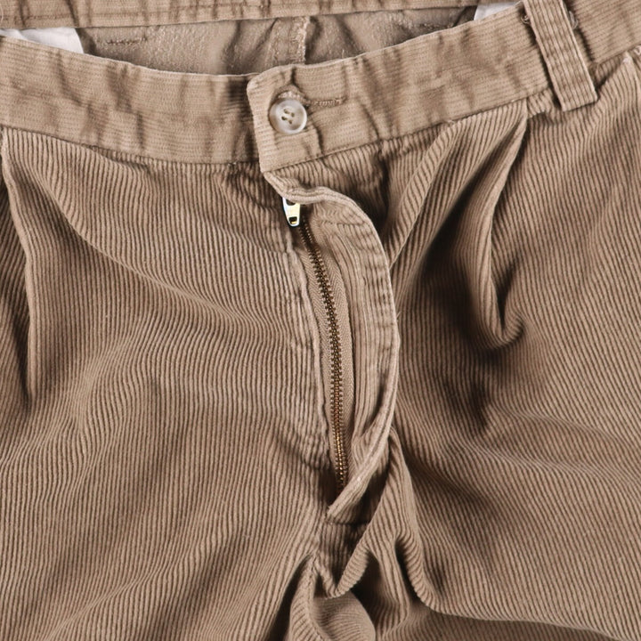 Dockers Preated Relaxed Fit Two-Pleated Corduroy Pants, Men's, Size 36 cotton Beige type Vintage Second Hand