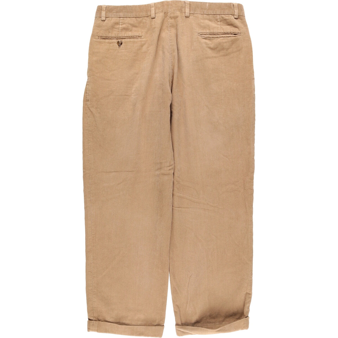 JOS. A. BANK Two-pleat Corduroy Pants, Men's, Size 35 unclear beige type brown Vintage Second Hand