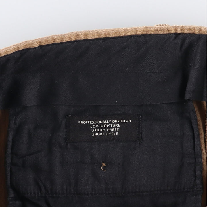 JOS. A. BANK Two-pleat Corduroy Pants, Men's, Size 35 unclear beige type brown Vintage Second Hand