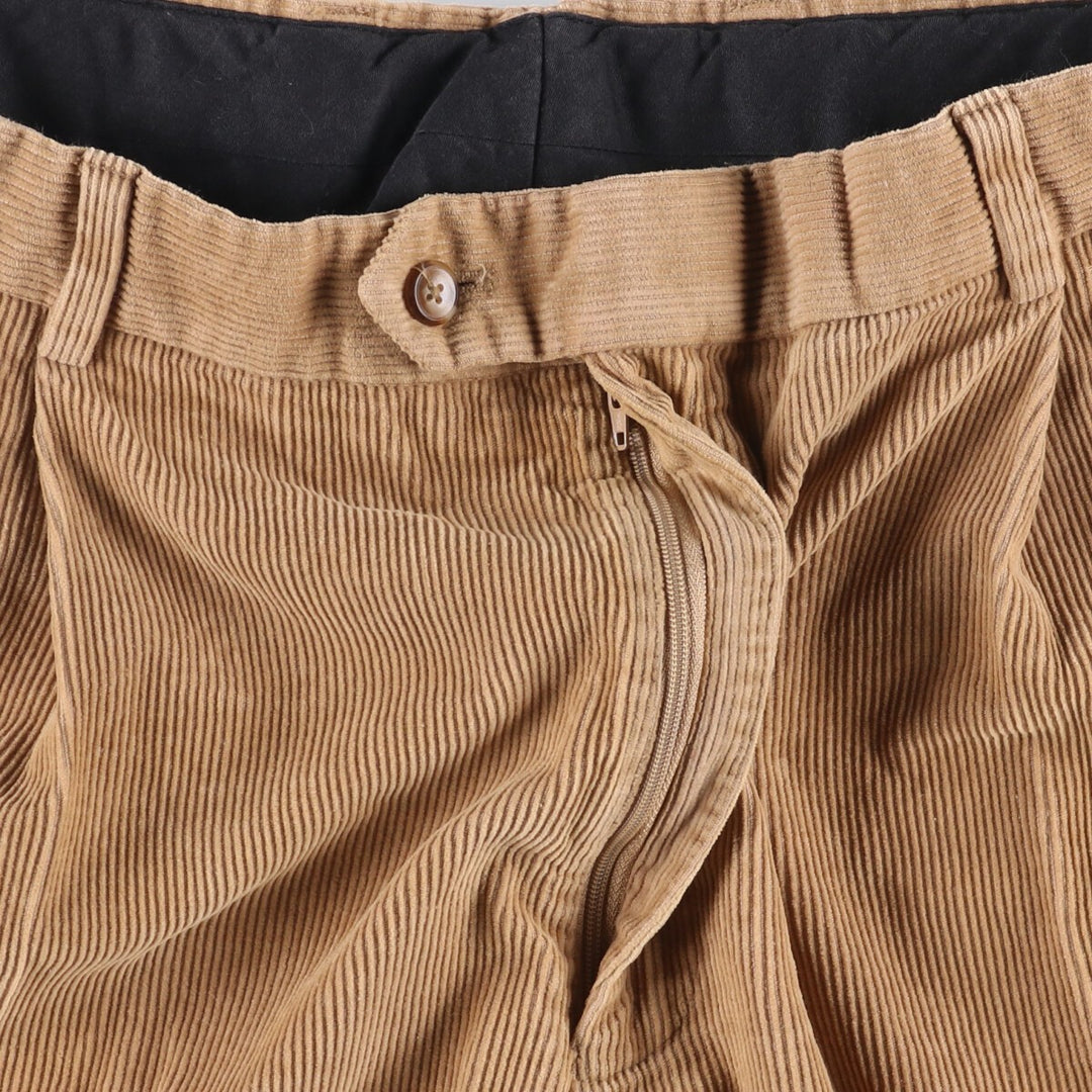 JOS. A. BANK Two-pleat Corduroy Pants, Men's, Size 35 unclear beige type brown Vintage Second Hand