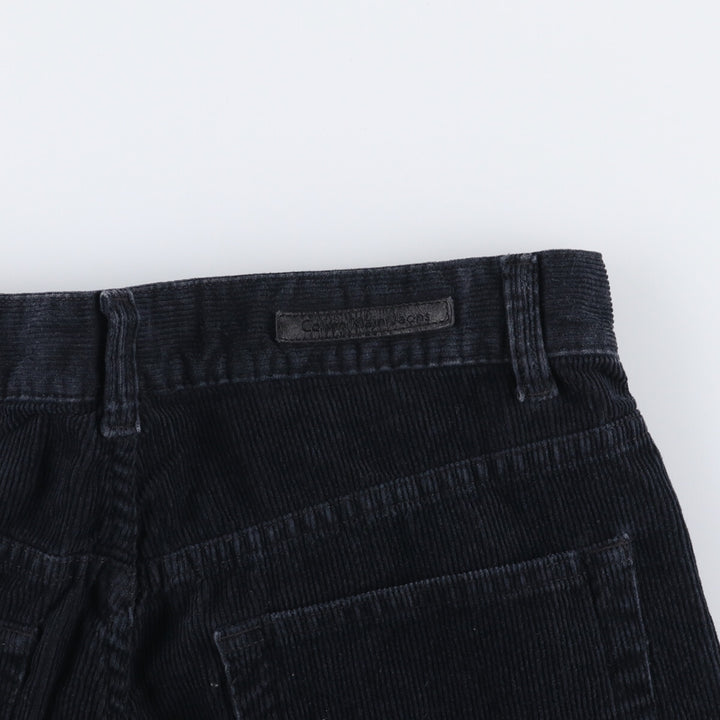 Calvin Klein corduroy pants for men, size W32 cotton black type Vintage Second Hand