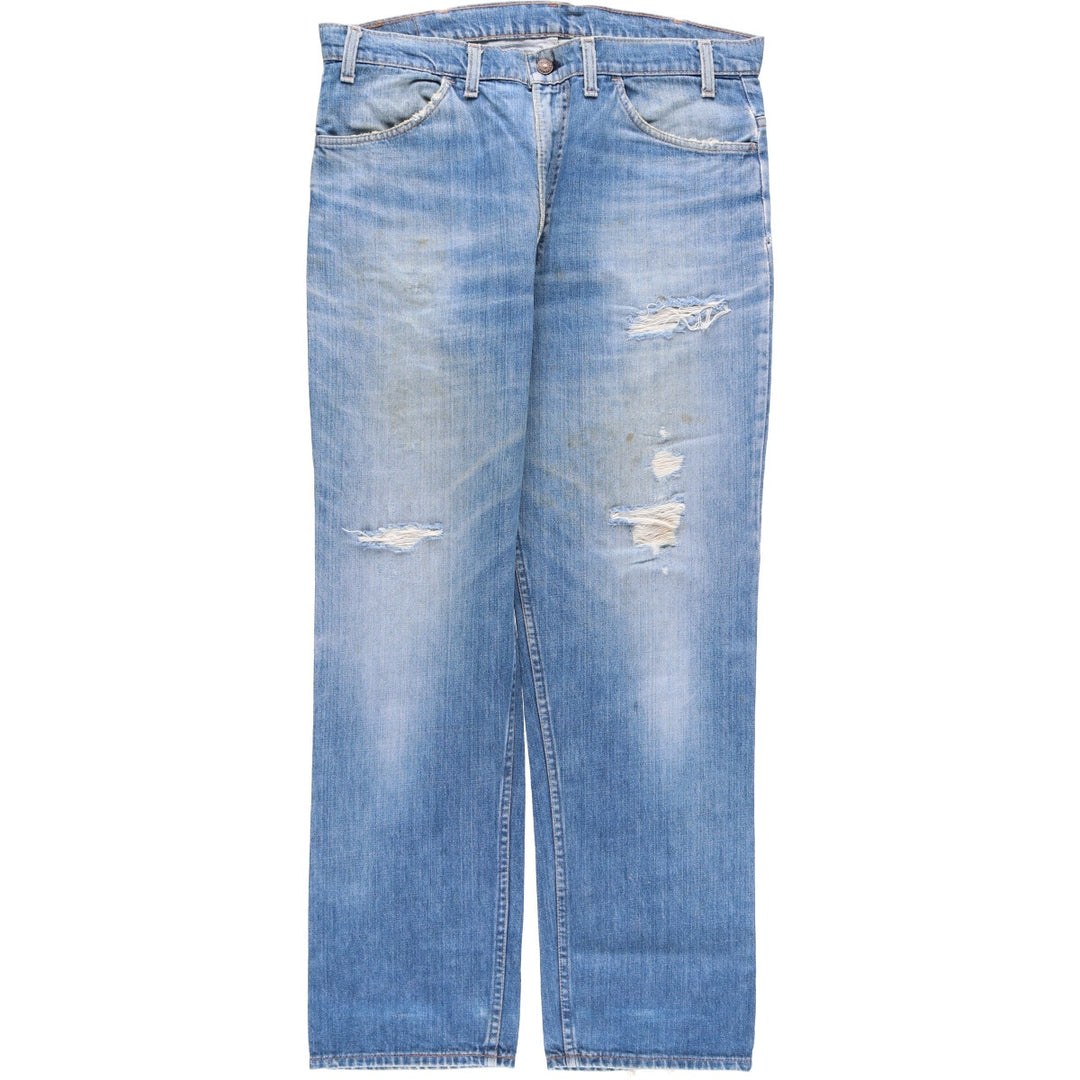 Vintage 1980'S Levi's 519-0217 tapered denim pants, men's size W39 unclear blue type Vintage Second Hand