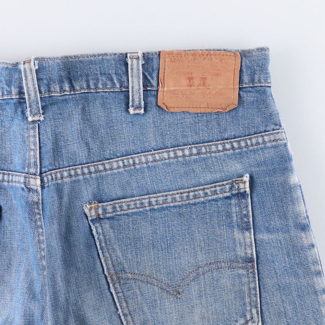 Vintage 1980'S Levi's 519-0217 tapered denim pants, men's size W39 unclear blue type Vintage Second Hand