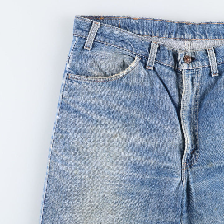 Vintage 1980'S Levi's 519-0217 tapered denim pants, men's size W39 unclear blue type Vintage Second Hand