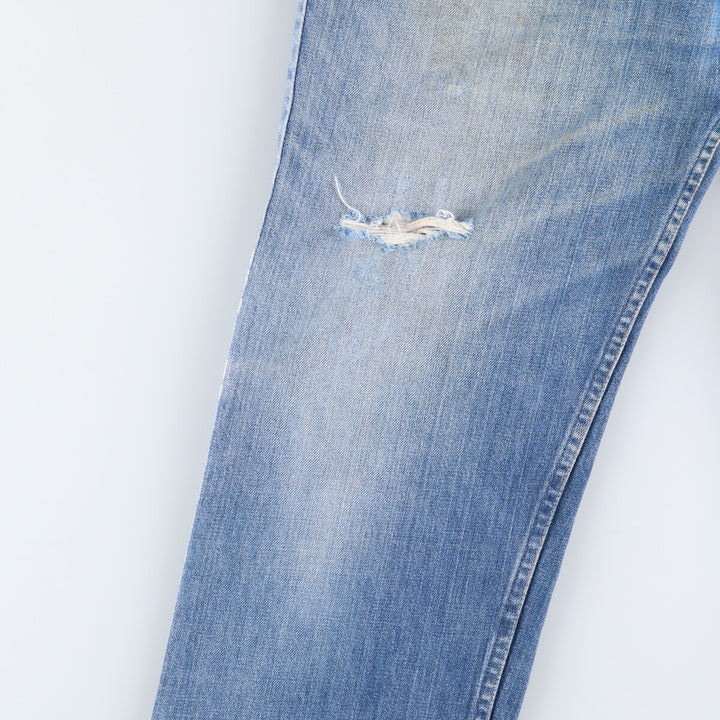 Vintage 1980'S Levi's 519-0217 tapered denim pants, men's size W39 unclear blue type Vintage Second Hand