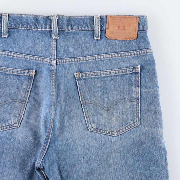Vintage 1980'S Levi's 519-0217 tapered denim pants, men's size W39 unclear blue type Vintage Second Hand